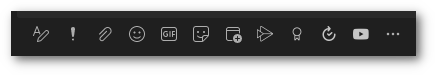 chat tool bar