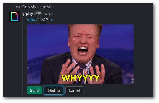 Slack giphy shuffle